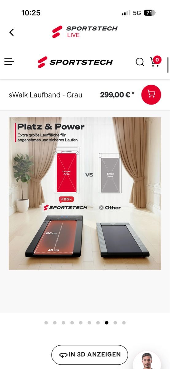 Hometrainer: Sportstech sWalk Laufband – Nuovo (secondo la descrizione) da Emmen venduto da ste_9r56 6