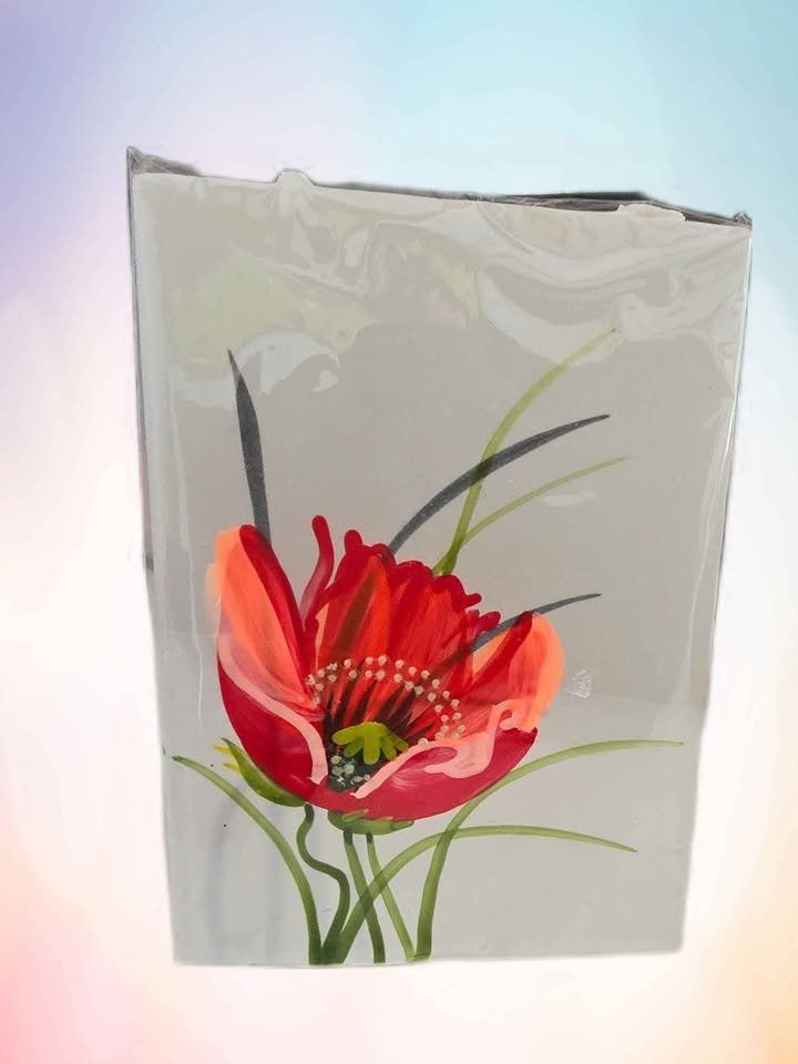 Candele: Schöne Kerze mit Blumenmuster NEU – Nuovo e nell'imballaggio originale da Aarburg venduto da Glitzerschein 2