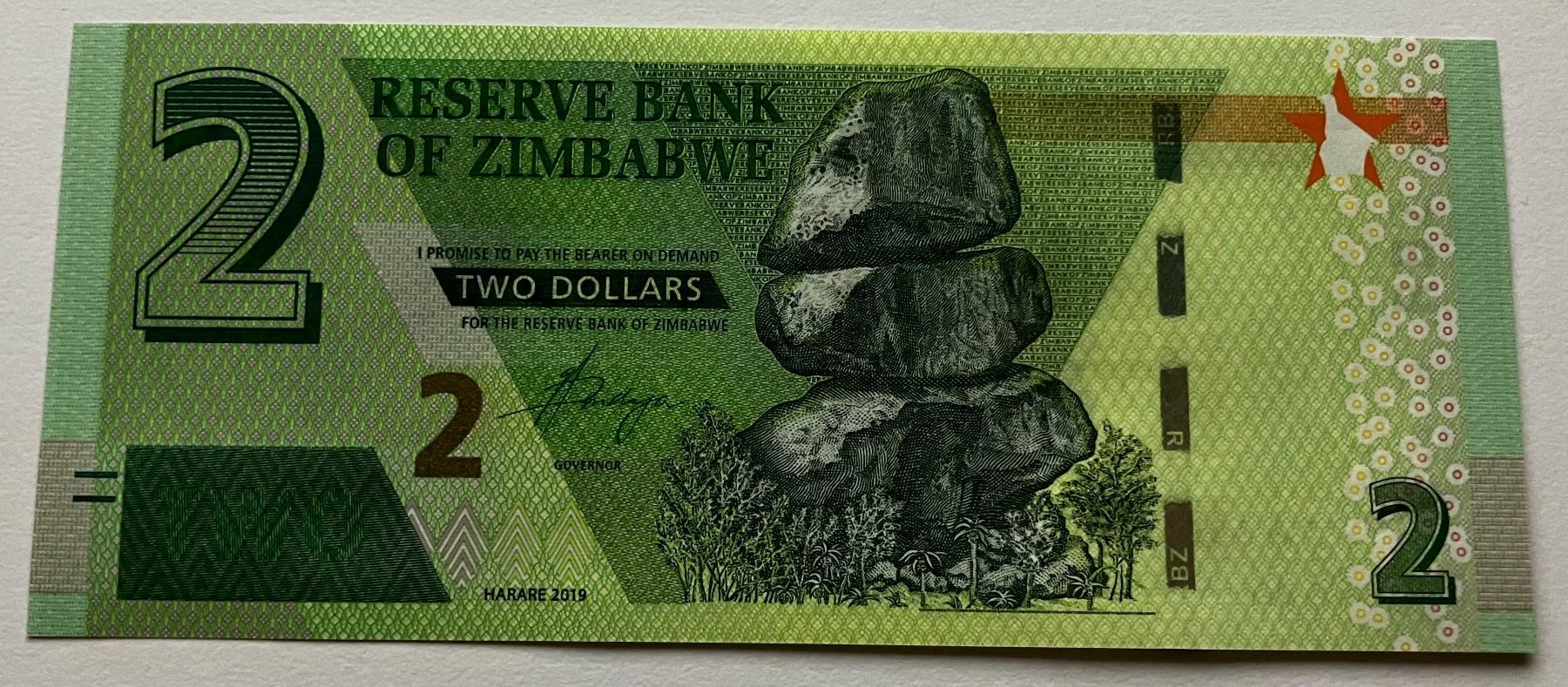 Banconote: Zimbabwe 2 Dollars 2019 Neuwertig – Nuovo (secondo la descrizione) da Algetshausen venduto da Carrhard
