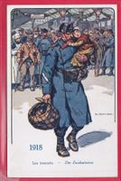 SCHWEIZER SOLDAT IM LAUFE DER JAHRHUNDERTE, 1918, EVAKUIERTE