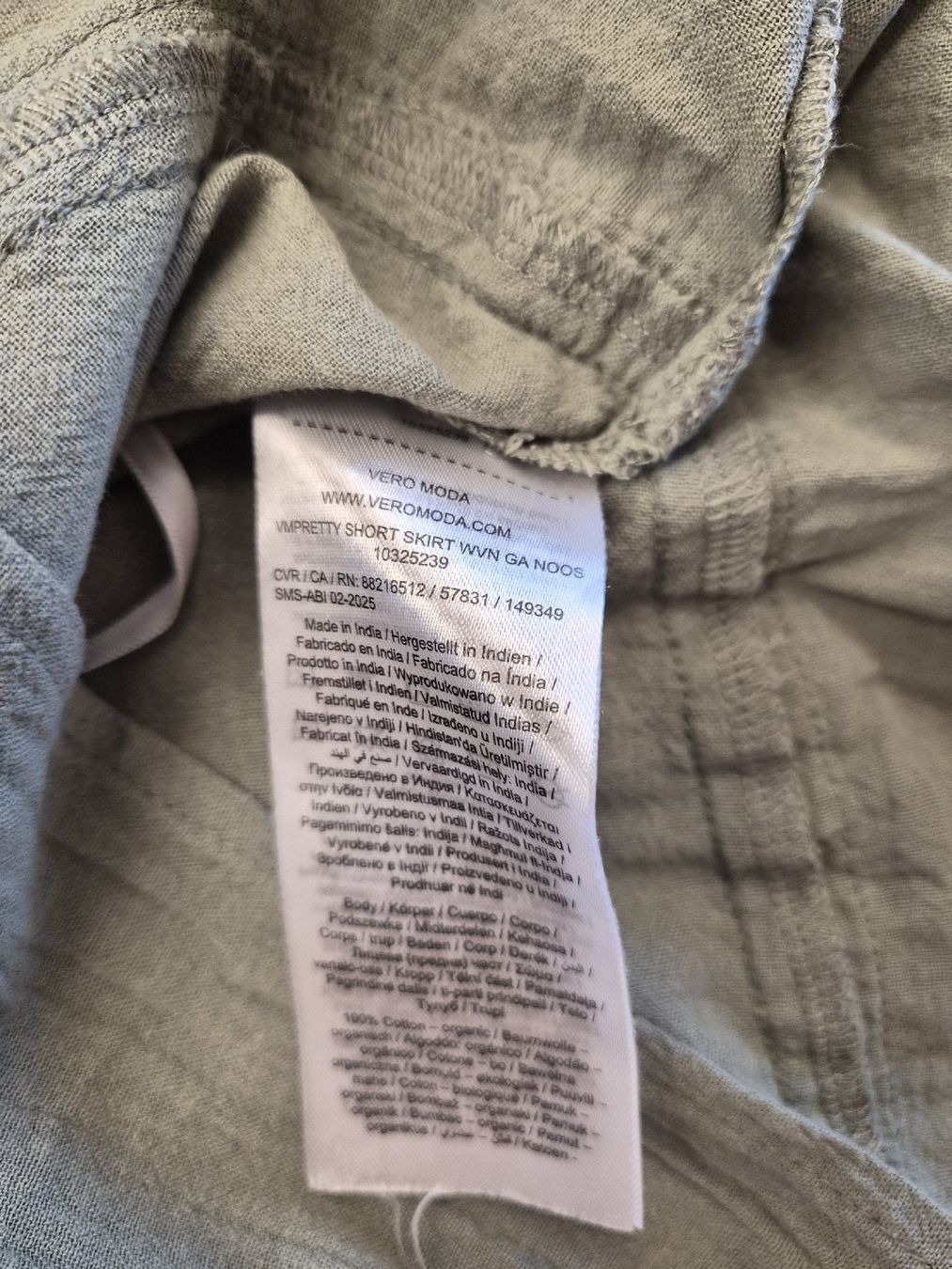 Vero Moda Gonne: Vero Moda Minirock, Khaki, Gr. XL – Usato da Schwarzenberg LU venduto da LadySecondhand 2