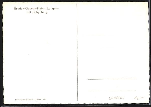 Cartes postales: Lungern, Bruder-Klausen-Heim mit Schynbe – D'occasion à Berlin par bartko-reher 1