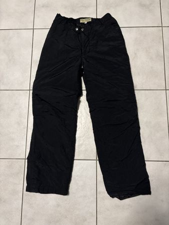 Schwarze Regenhose gefüttert von Equipage, Grösse XL