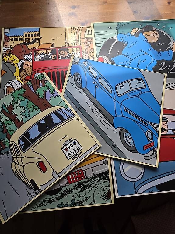 Fumetti: 6x Tim und Struppi Poster – Usato da Biel/Bienne venduto da Rouf7 2