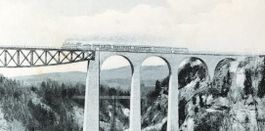 ANTIKE AK BODENSEE-TOGGENBURG-BAHN SILLERVIADUKT