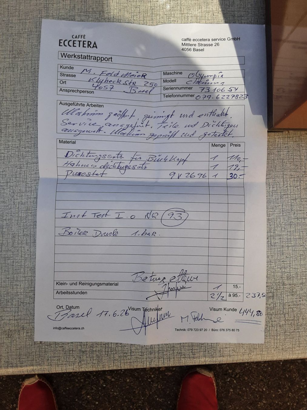 Olympia Express Macchine per caffè & Macchine per espresso: Olympia Cremina Kaffemaschine – Usato da Basel venduto da feld63 2