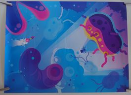 Poster - Kurzgesagt - Bakterium - ca. 61 x 45.5cm / 24 x 18"