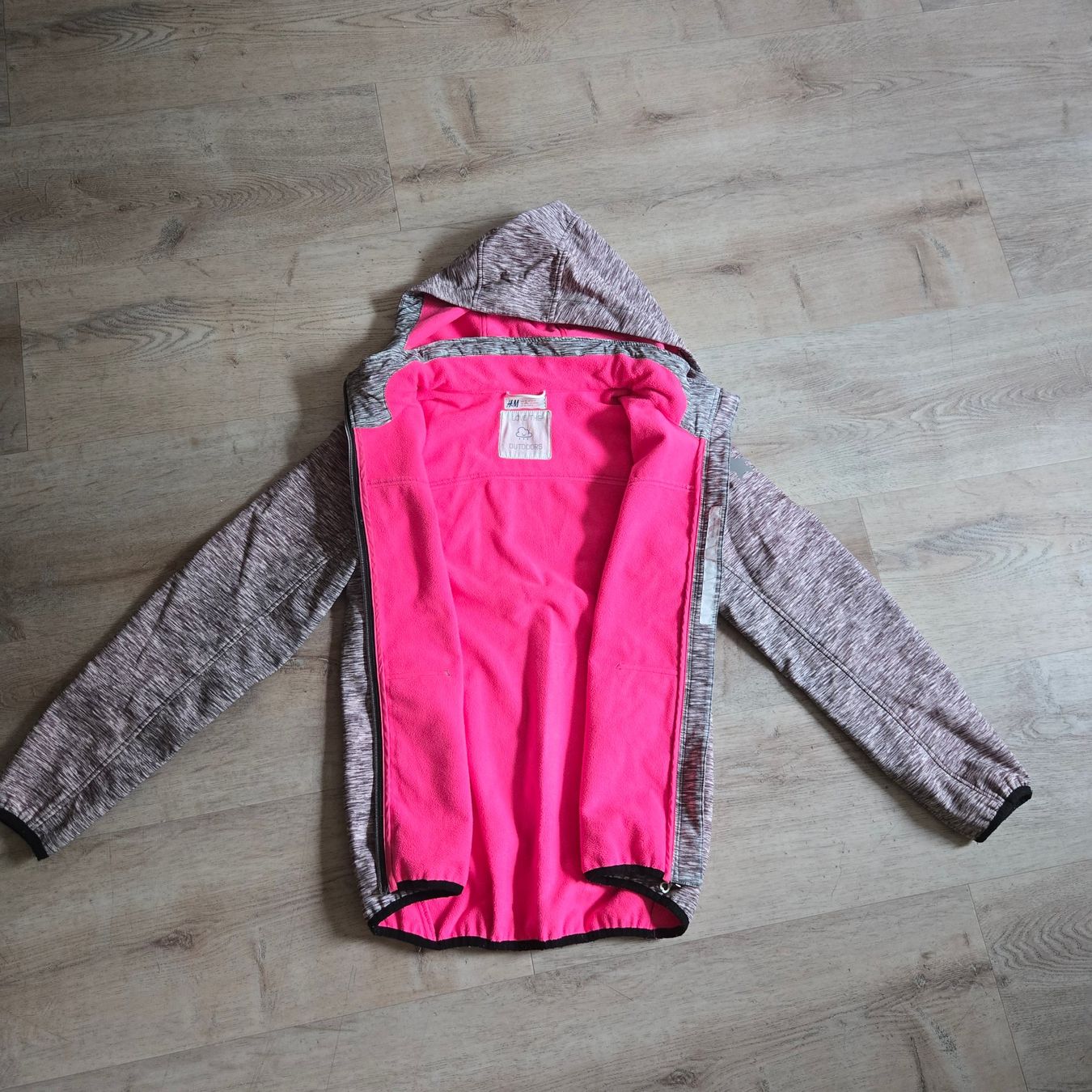 H&M Giacche & Cappotti: Softshelljacke H&M Grösse 164 Mädchen Rosa Graumeliert – Usato da Delémont venduto da mvl_l76c 1