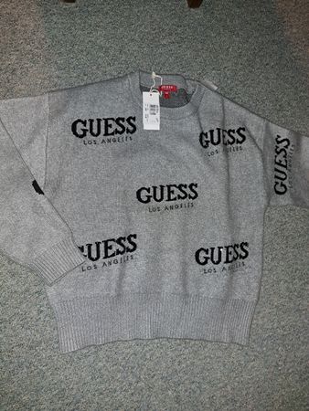 Grauer GUESS Pullover, Grösse L, Neu mit Etikett