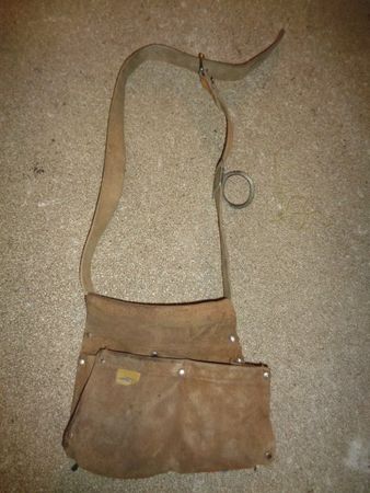 Wikland Nageltasche Hammer Handwerker Leder Tasche