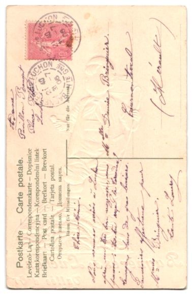 Cartoline postali: Stoff-Präge-AK Schweizer Bub in Tracht, – Usato da Berlin venduto da bartko-reher 1