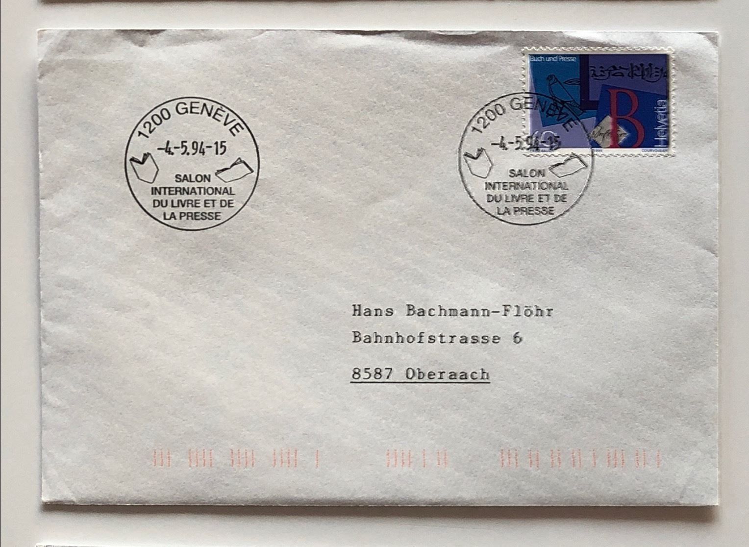 Tous les timbres: Sonderbrief BUCH und PRESSE ab 1.-- – D'occasion à Lufingen par Rac0