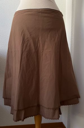 Jupe Claudie Pierlot, taille T1, coton, caramel 