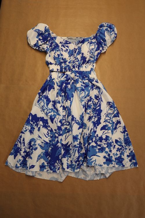 Robe D'été Allaitement - Rayures Bleues Et Blanches - Taille L (12) - Neuve Avec étiquette