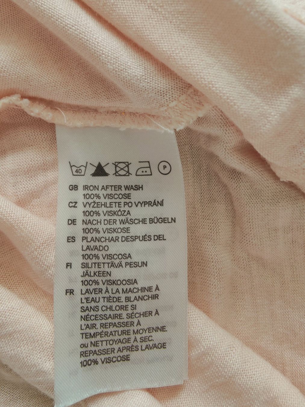 H&M Top: H&M Damen Top Basic Lachsfarben S - 100% Viskose – Usato da Birmensdorf ZH venduto da LucaToni02 1