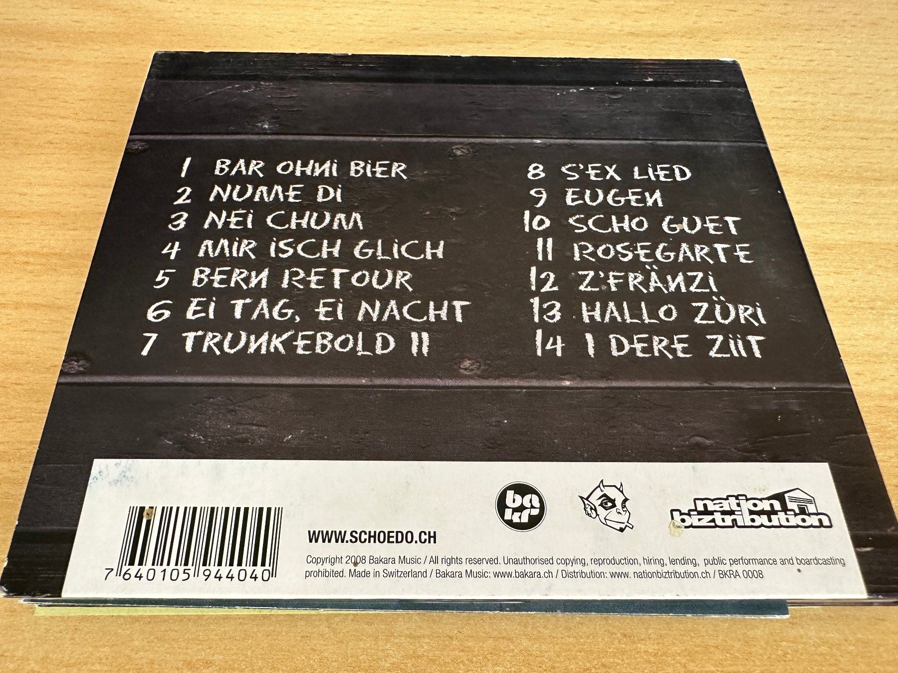 CD: Schoedo – Bern Retour – Usato da Rikon im Tösstal venduto da Alpenmutz 1