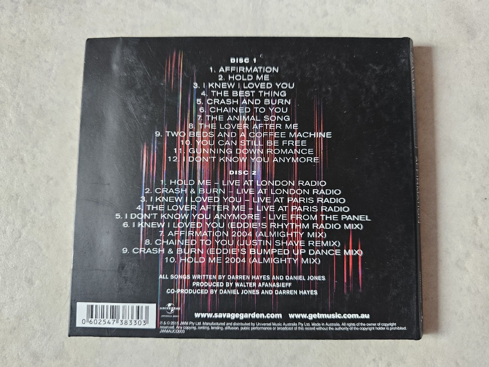 CD: Savage Garden  -  Affirmation / 2 CD Set – Usato da Schneisingen venduto da backstore24 1
