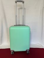 Trolley Mintgrün - 39x21x55cm -Hartschale, abnehmbare Rollen
