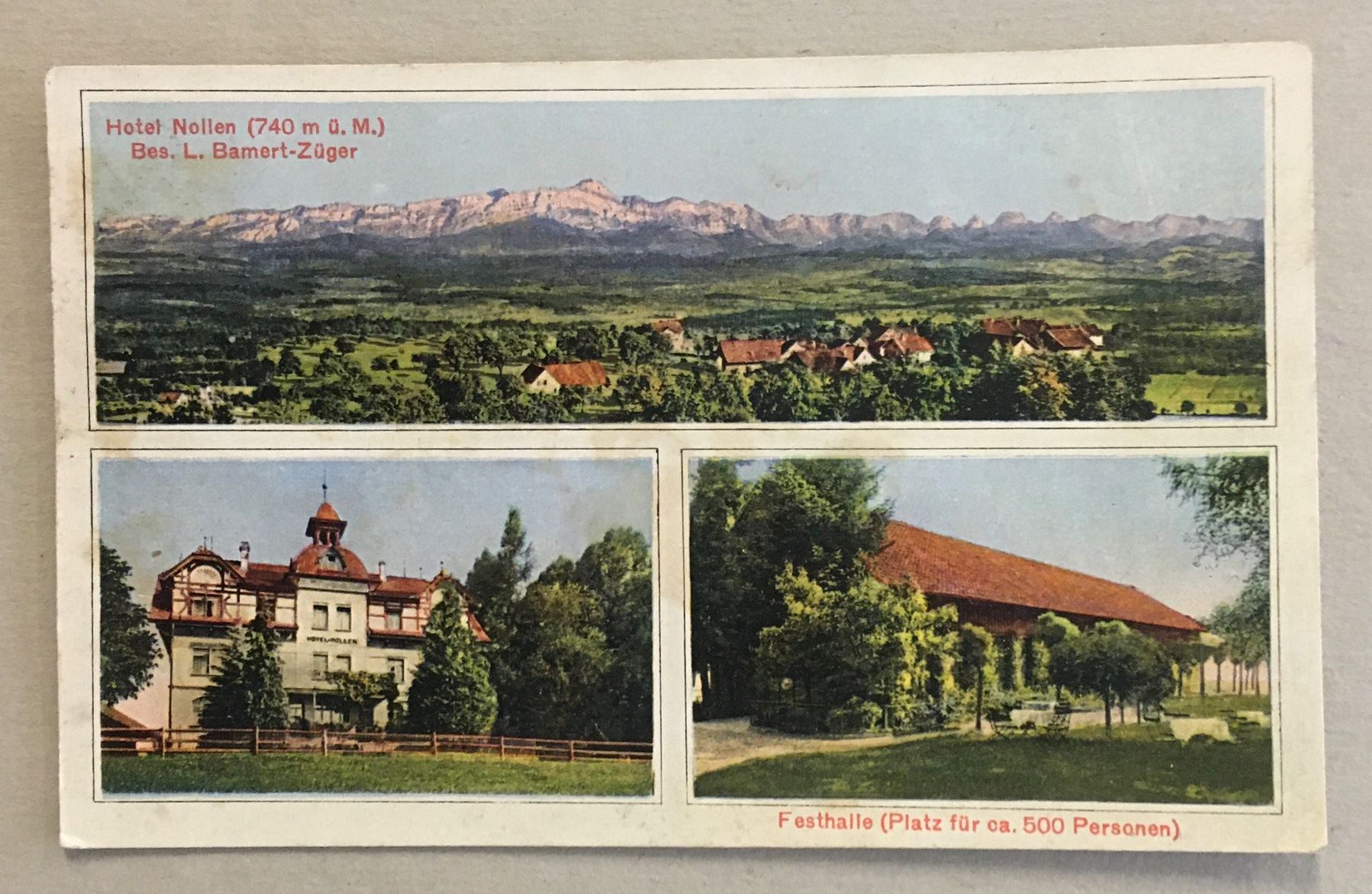 Ansichtskarten: Hotel Nollen, Thurgau – Gebraucht aus Frauenfeld von Merk52