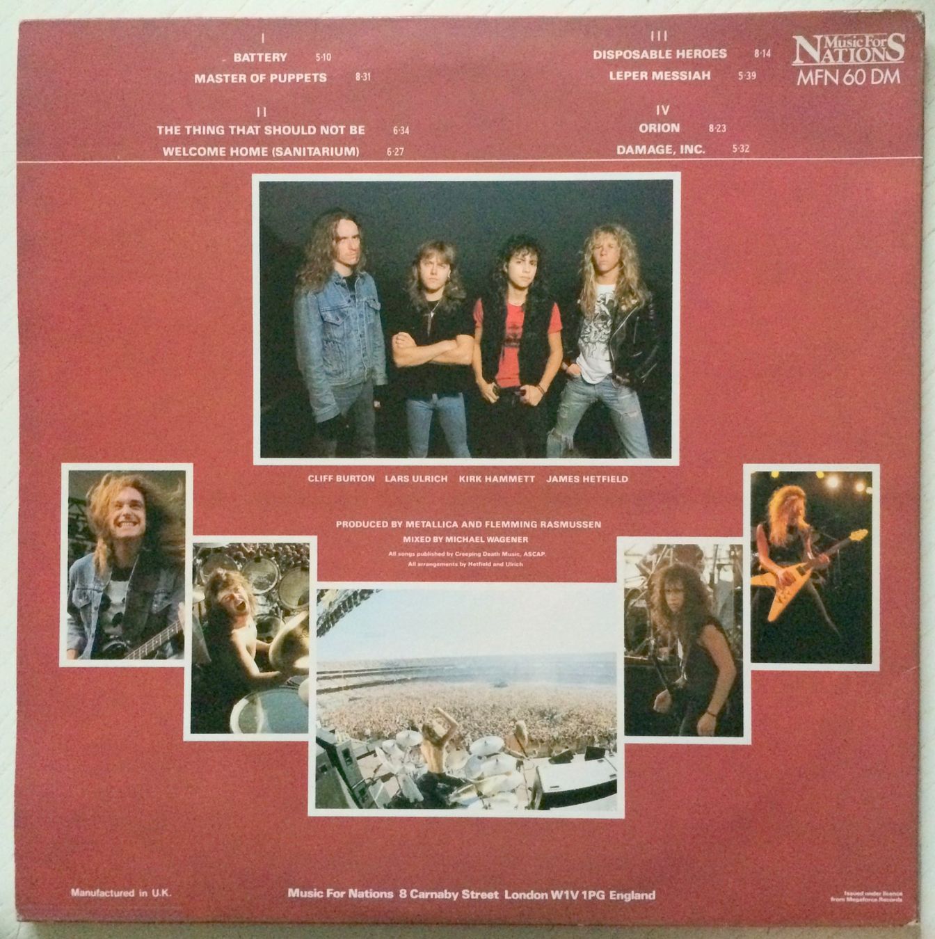 Dischi in vinile: METALLICA - MASTER OF PUPPETS – Usato da Bottens venduto da hotter-than-hell 1
