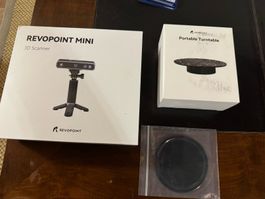 Revopoint Mini 3D Scanner mit Portable Turntable neuwertig