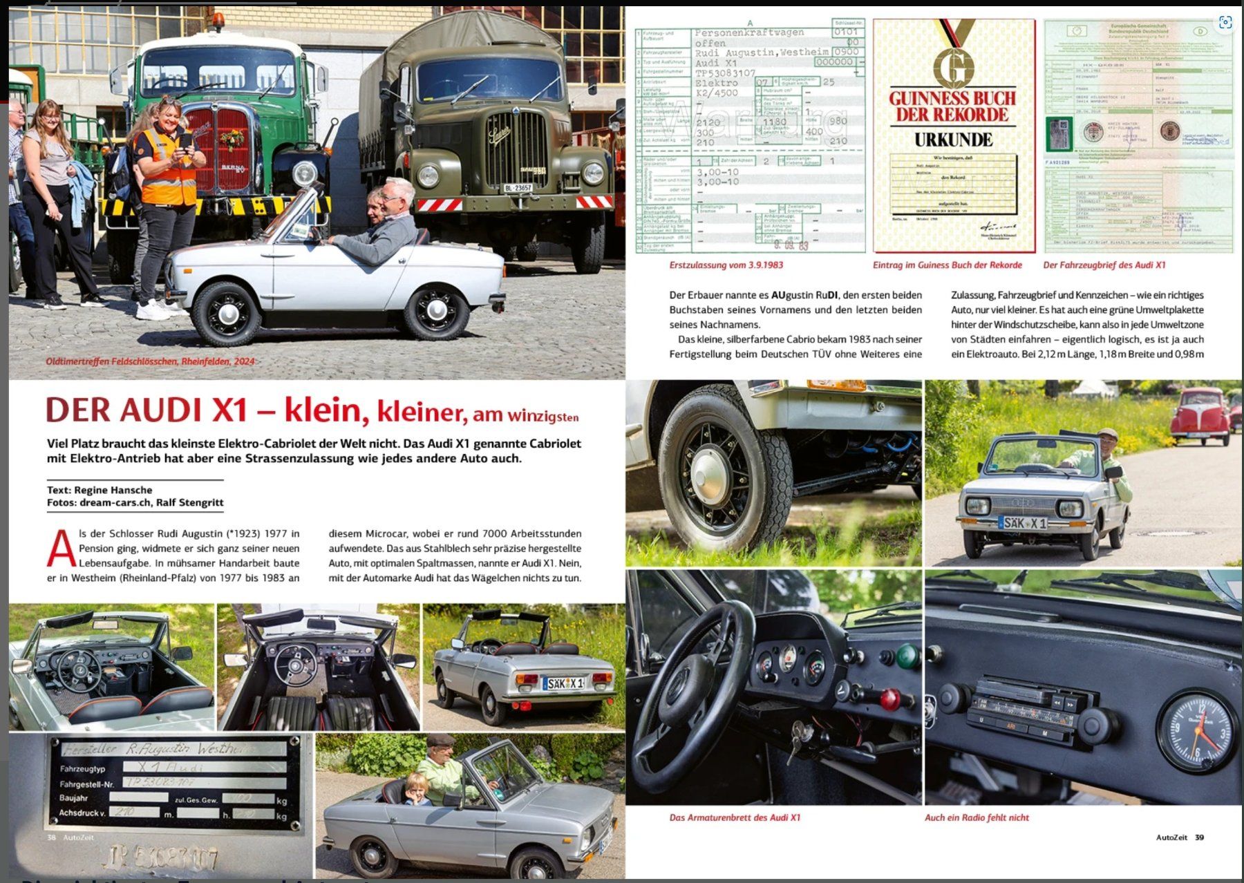Automobili: Microcar E - Cabrio Oldtimer 1983 AudiX1 von Augustin Rudi O – Usato da Rickenbach venduto da Wisserle 5
