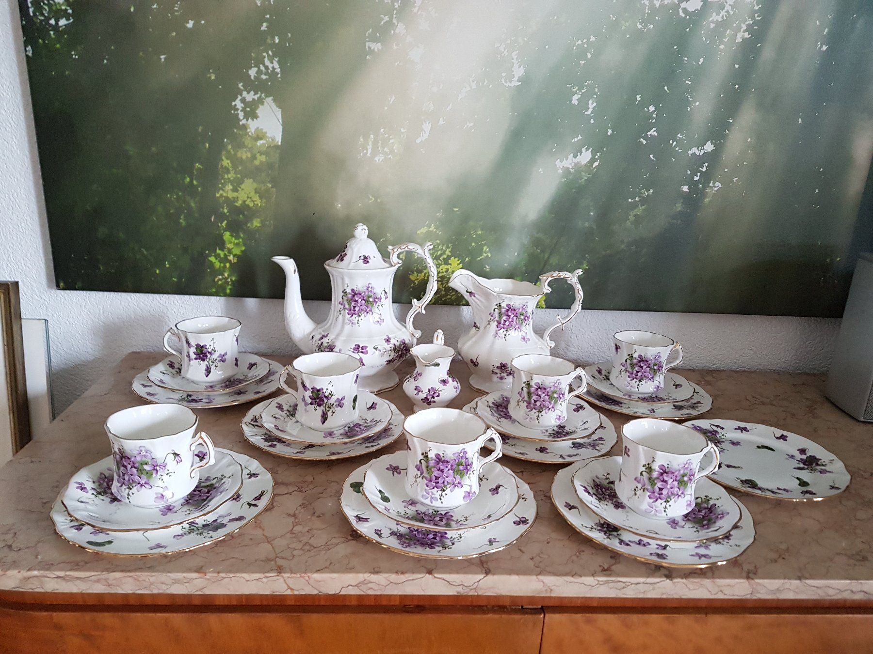 Geschirrsets: Victorian Violets Komplett 25 Elemente – Gebraucht aus Wallisellen von Swissline11 2