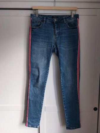 Opus Jeans Ely Red Stripe Grösse 36 Baumwolle