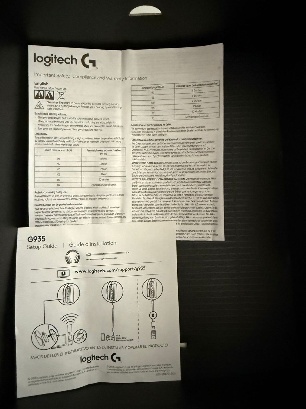Logitech Kopfhörer: Logitech G935 Gaming Kopfhörer – Gebraucht aus Uzwil von Beli.79 4