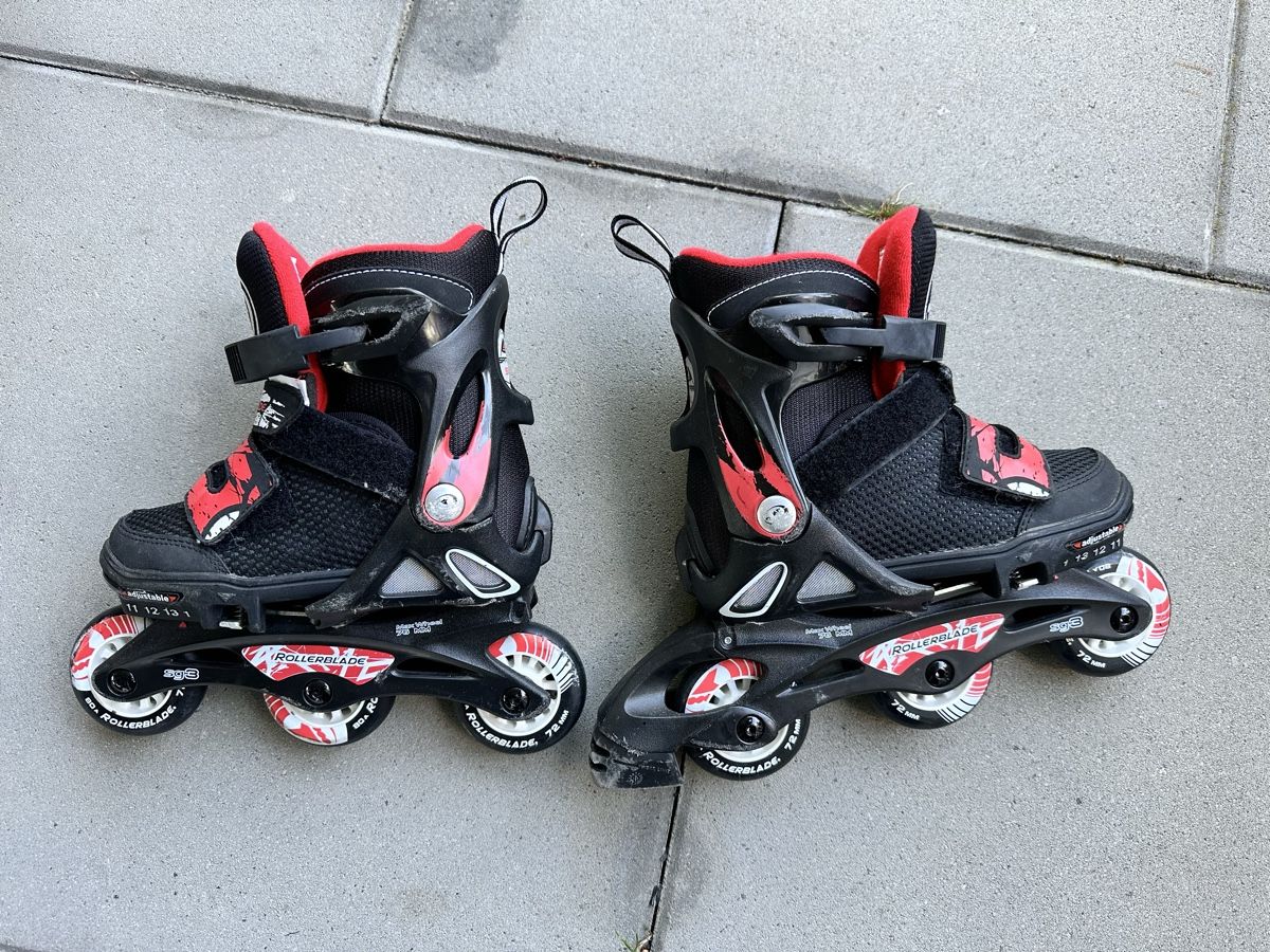 Pattini in linea & Pattini a rotelle: Gut erhaltene Rollerblade Inlineskates, Grösse 28-32 – Usato da Illnau venduto da breitensteinstrasse