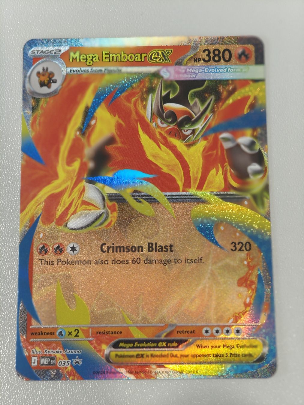 Pokémon Sammelbilder & Trading cards: Mega Emboar EX 035 Promo EN – Neu (gemäss Beschreibung) aus Therwil von Cordachu_Trade