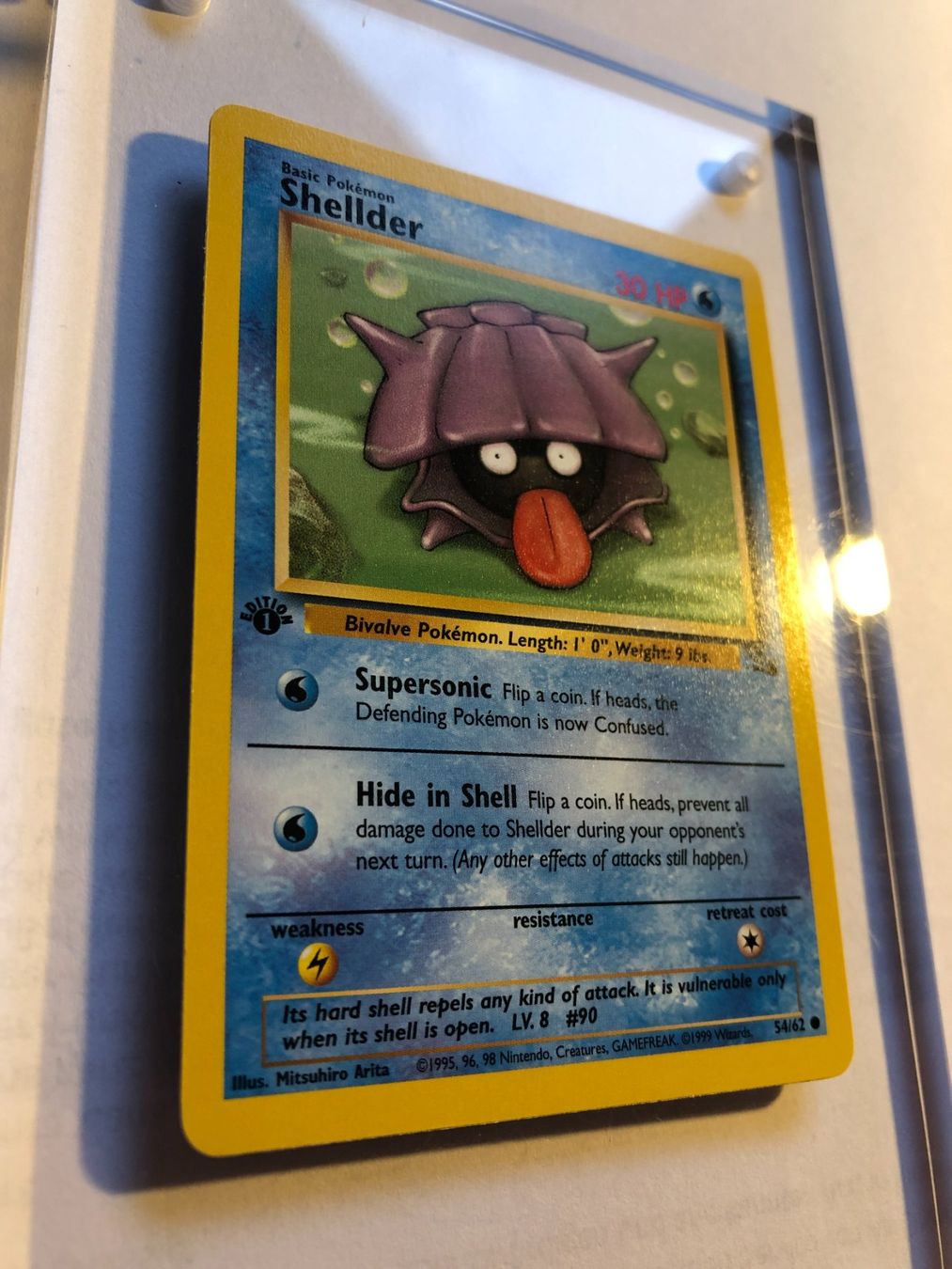 Cartes à collectionner: Shellder 1st Fossil - MINT - ab 1.- – D'occasion à Giubiasco par dan_pr8b 1