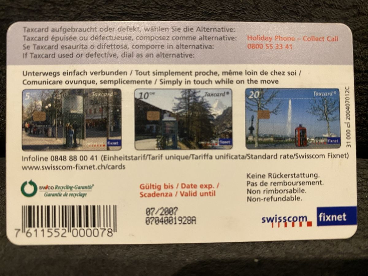 Schede telefoniche: Taxcard S211.3. S2 – Usato da Lausanne venduto da babacard10 1