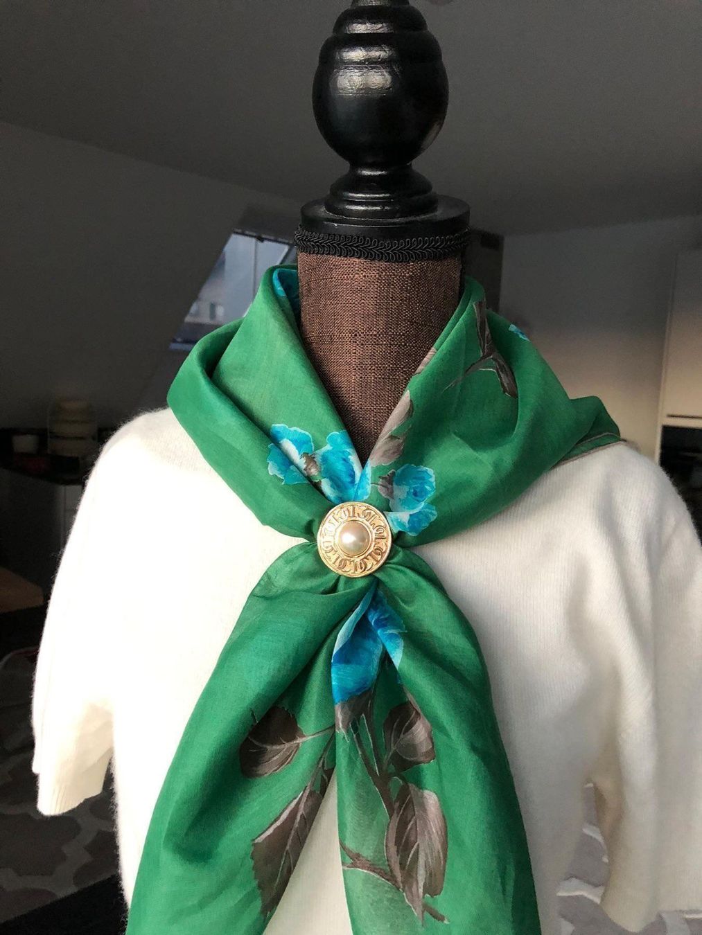 Foulard & Sciarpe: Wunderschön Foulard handrolliert – Nuovo (secondo la descrizione) da Winkel venduto da Glamour4You 7