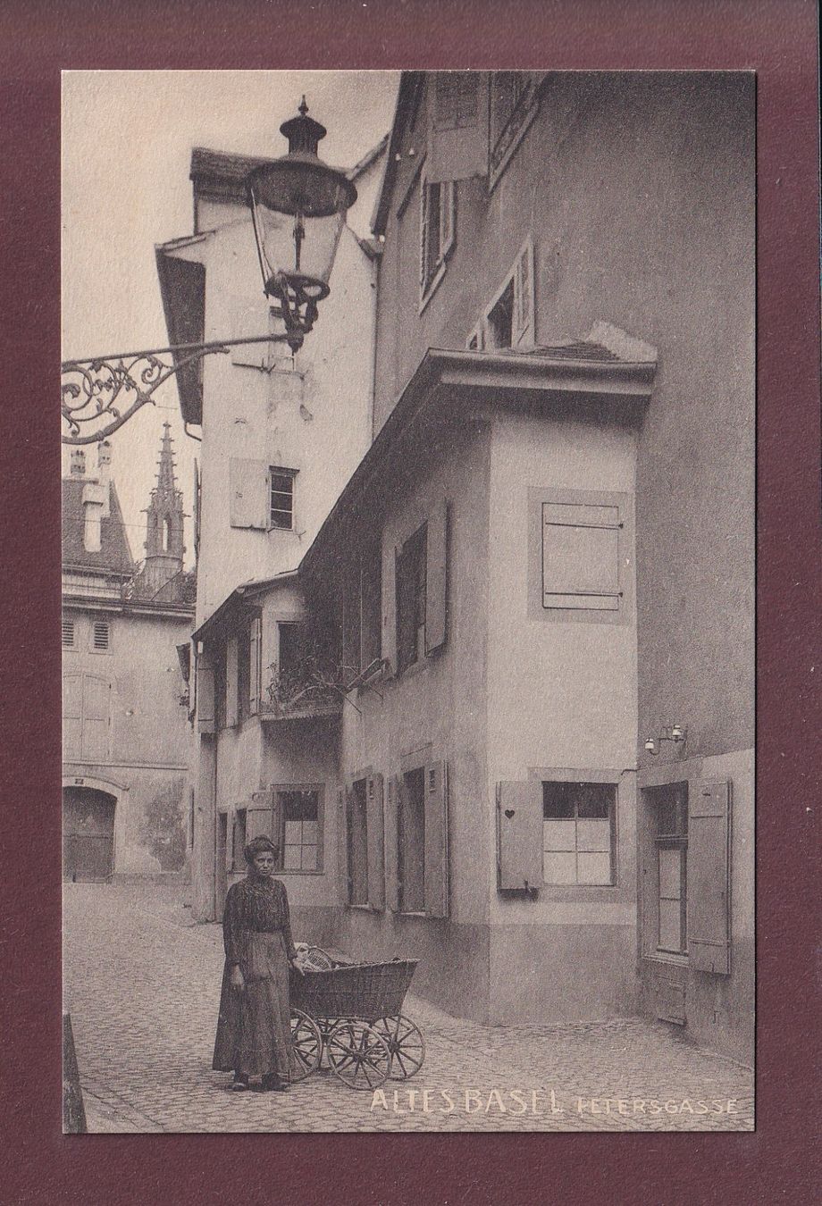 Ansichtskarten: Altes BASEL - Petersgasse – Gebraucht aus Pully von nicecards