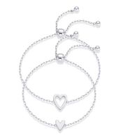 Armband Herzanhänger Edelstahl verstellbare Grösse