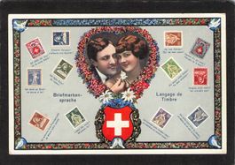 Karte Briefmarkensprache