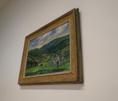 Ölgemälde mit Landschaftsmotiv, Hugo Bré (MA138)