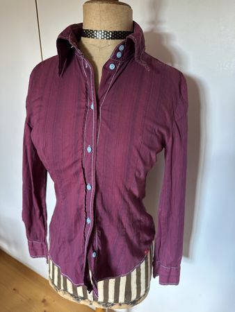 Esprit Bluse, langarm, Gr. 36, bordeauxrot, Top Zustand!