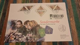 2007 FDC Grossbrief 100 Jahre Pfadibewegung