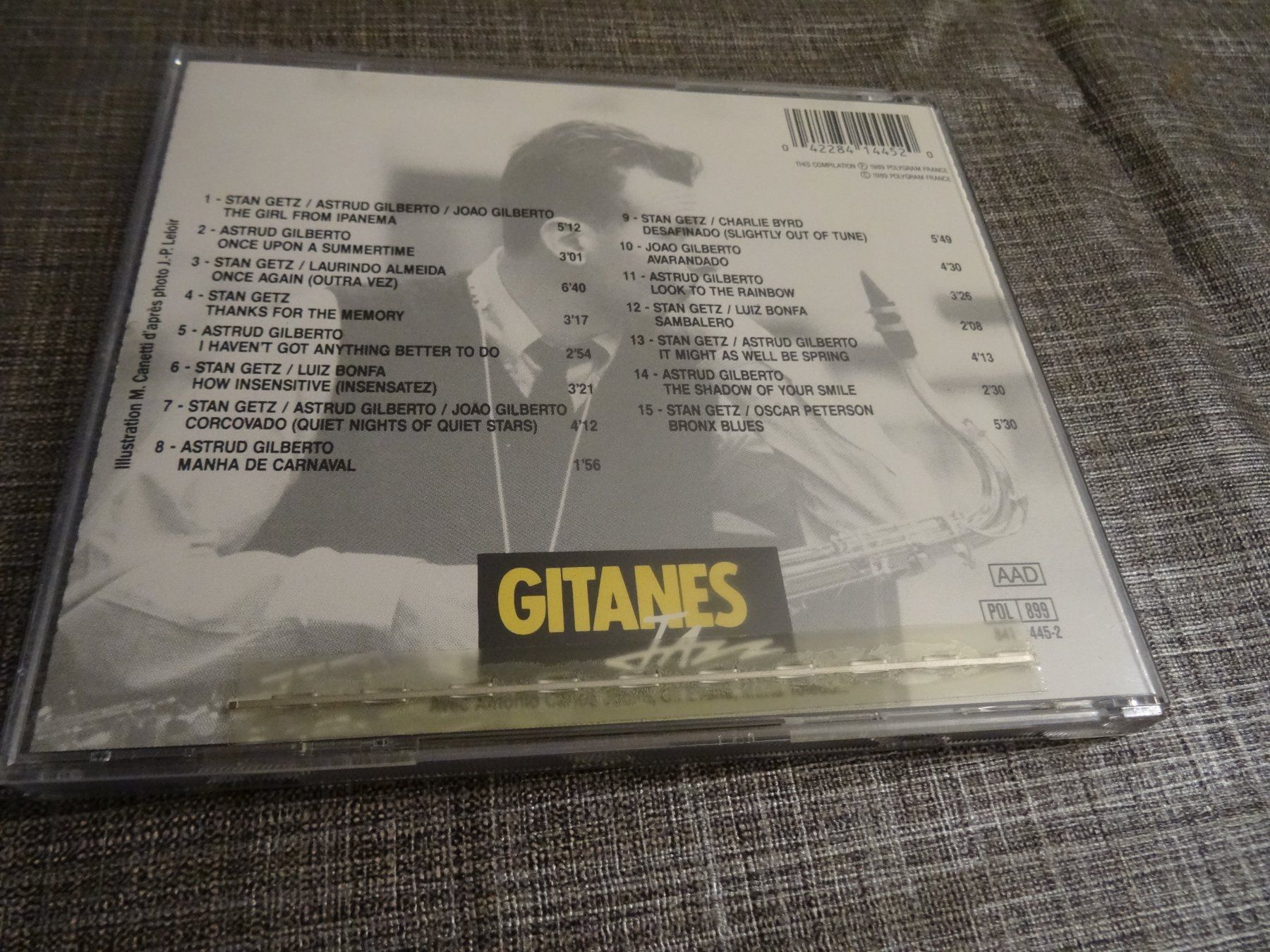 CDs: Stan Getz & Gilberto "Gitanes Jazz" CD – Gebraucht aus Olten von Disc-Ausverkauf 1