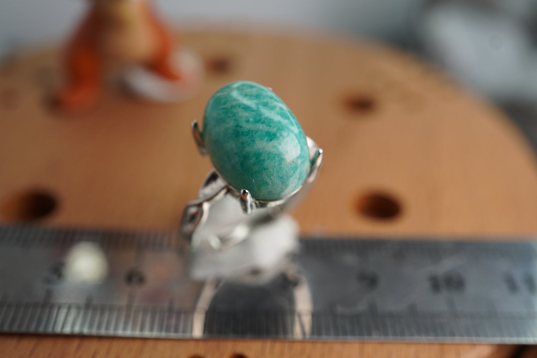 Minéraux & Lithothérapie: Amazonit   ring Grösse  Variabel     (Räumung!) – Neuf avec emballage d'origine à Eschenbach SG par topstone