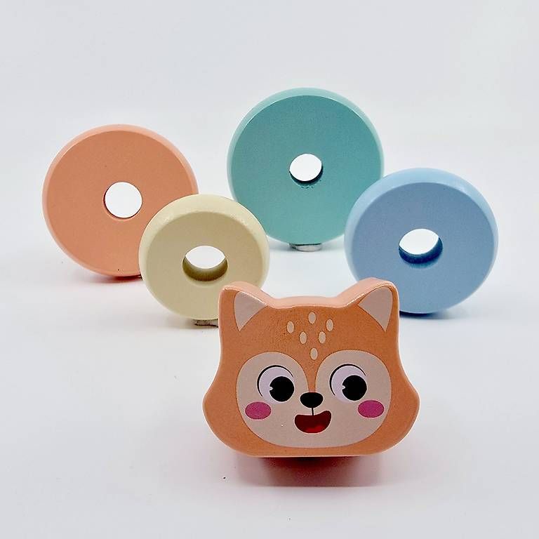 Spielzeuge: Tour empilable et renard à promener – Neu (gemäss Beschreibung) aus Grandson von Nouvelle-ere 2
