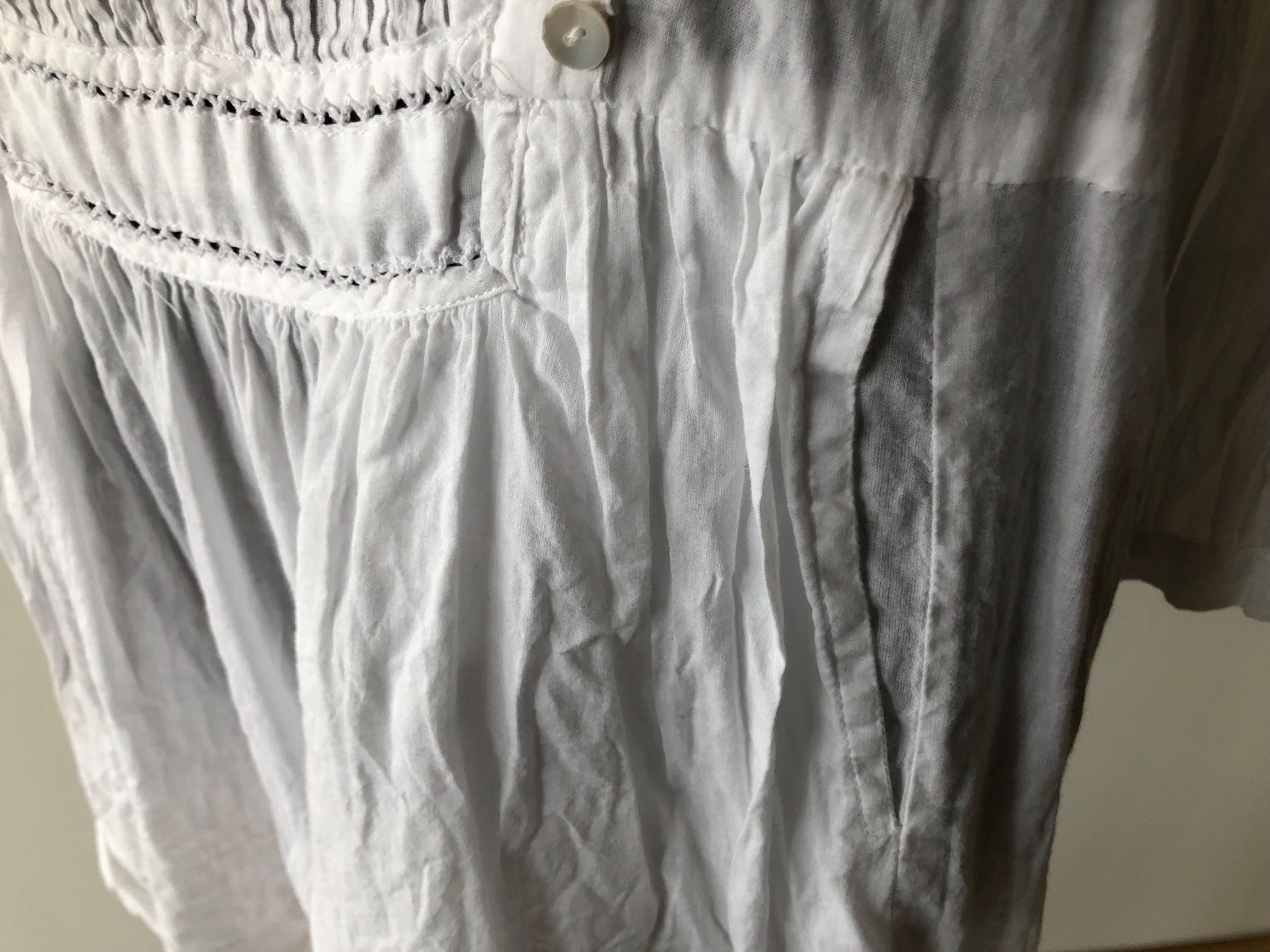 Camicette: Leichte Bluse weiss Baumwolle Top! Gr M – Usato da Bern venduto da Etzy 8