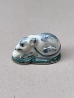Kleine Porzellan Maus – Miniaturfigur – Sammlerstück ca. 4cm