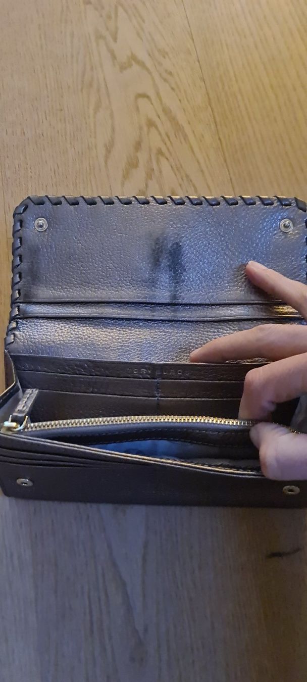 Tory Burch Portamonete: Tory Burch Wallet silver-grey – Usato da Richterswil venduto da Ivypearl 2