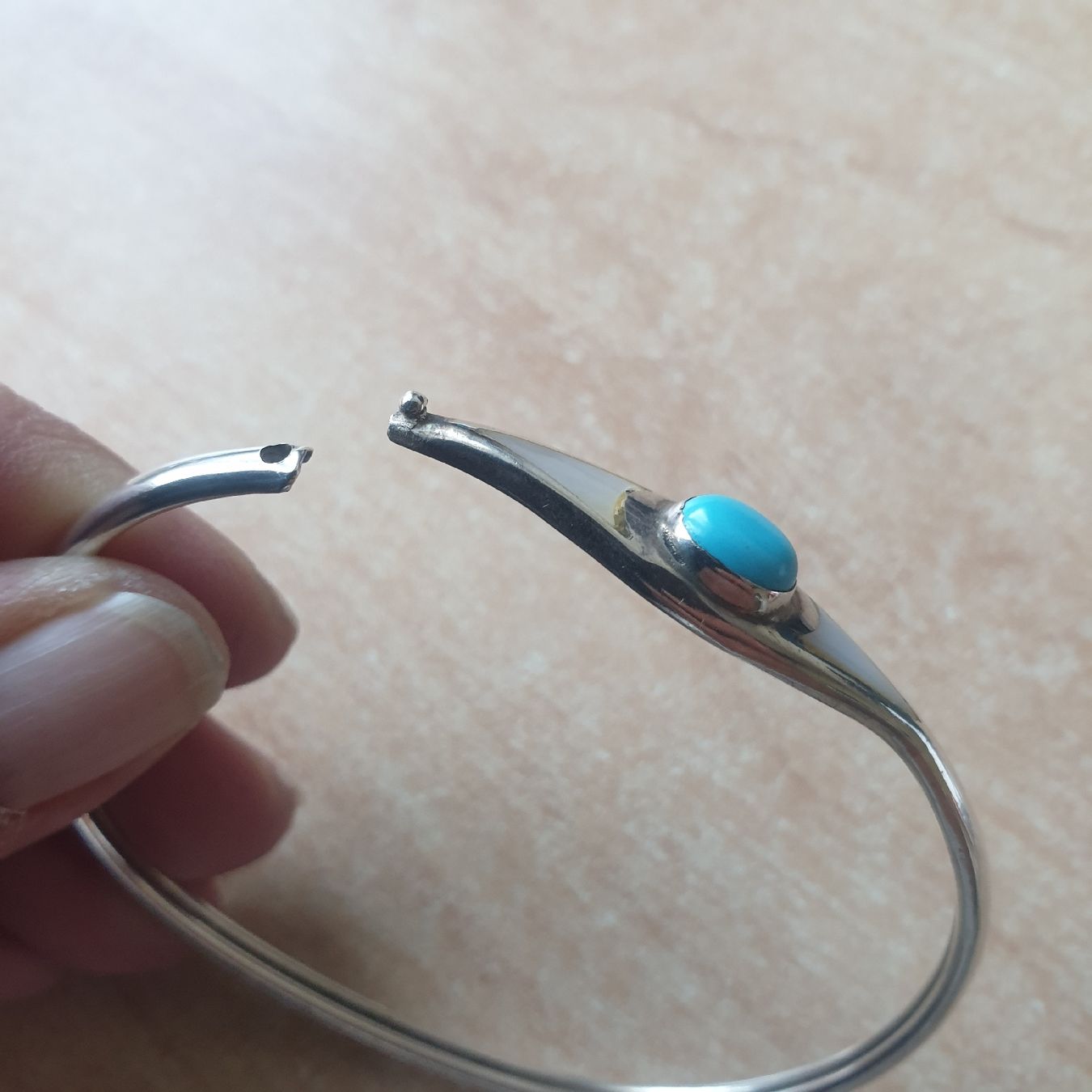 Altri gioielli: 925er Silber Schmuck Set mit Türkis Steinen – Usato da Winterthur venduto da katzen07 9