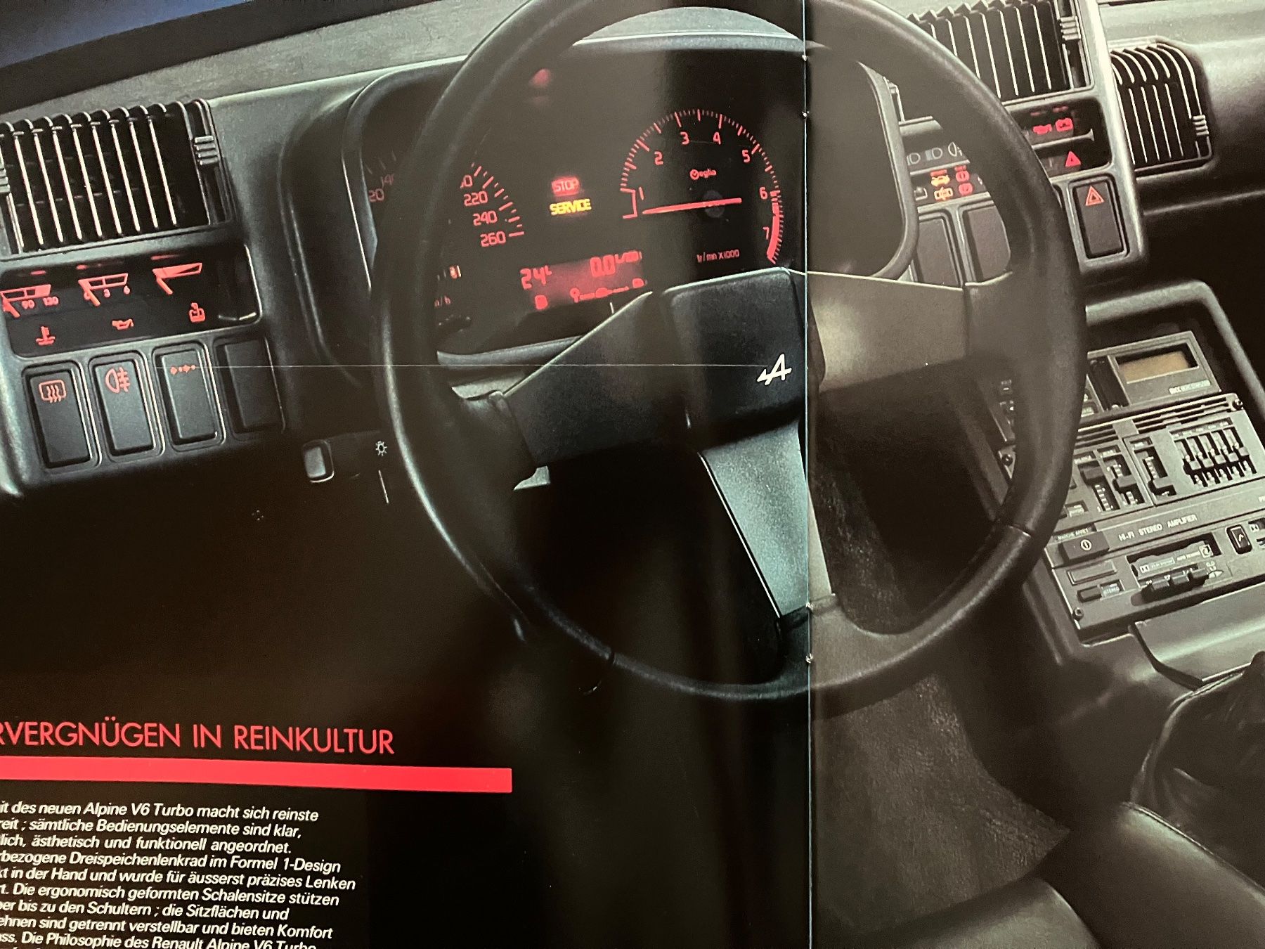 Renault Autos: Renault Alpine V6 Turbo - Original Prospekt – Neu (gemäss Beschreibung) aus Malans GR von Chueche427 4