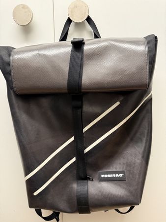 Freitag Rucksack CLAPTON F155 braungrau weiss neuwertig