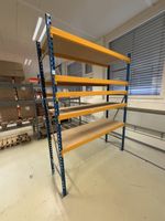 Schwerlastregal blau gelb 5 Fachböden guter Zustand